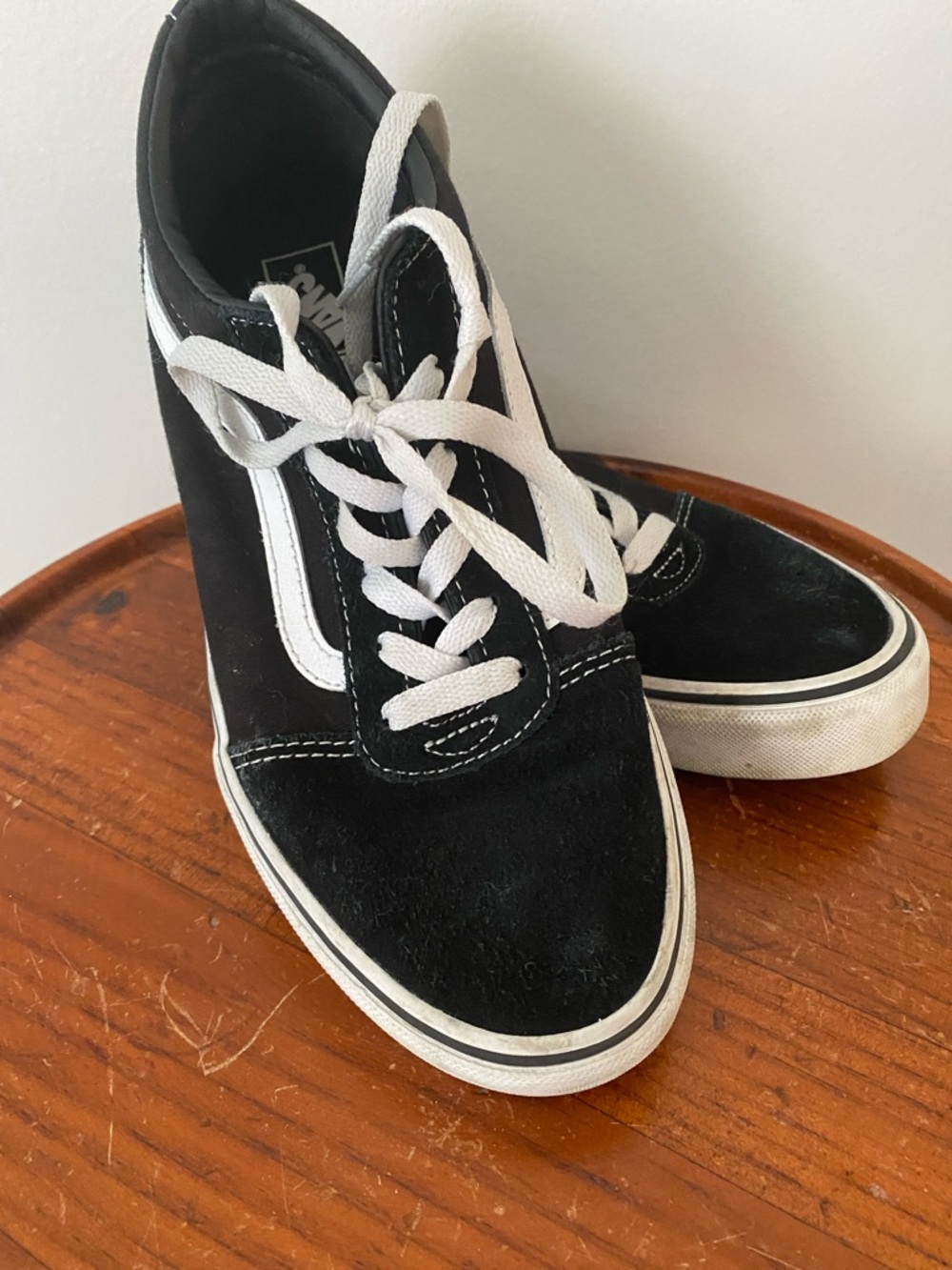 Vans Black and White Skate Sneakers
